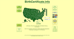 Desktop Screenshot of birthcertificate.info