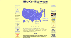 Desktop Screenshot of birthcertificate.com